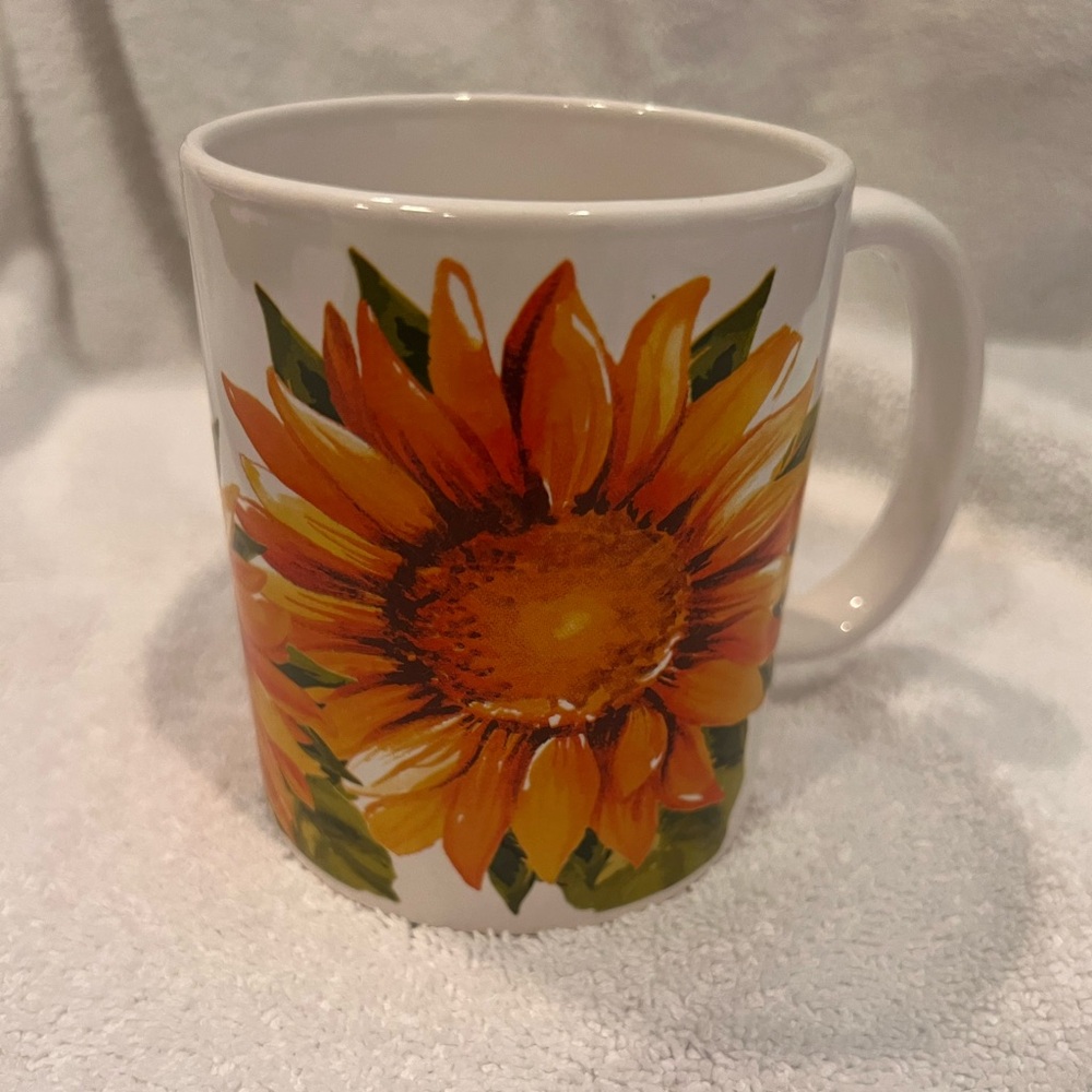 Sunflower Design Ceramic Mug